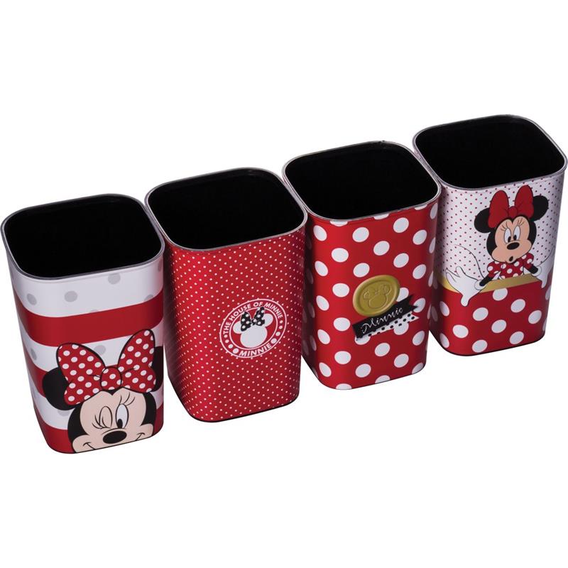 ACESSÓRIO PARA MESA MINNIE PORTA LÁPIS 4 PEÇAS - PLASUTIL UNIDADE