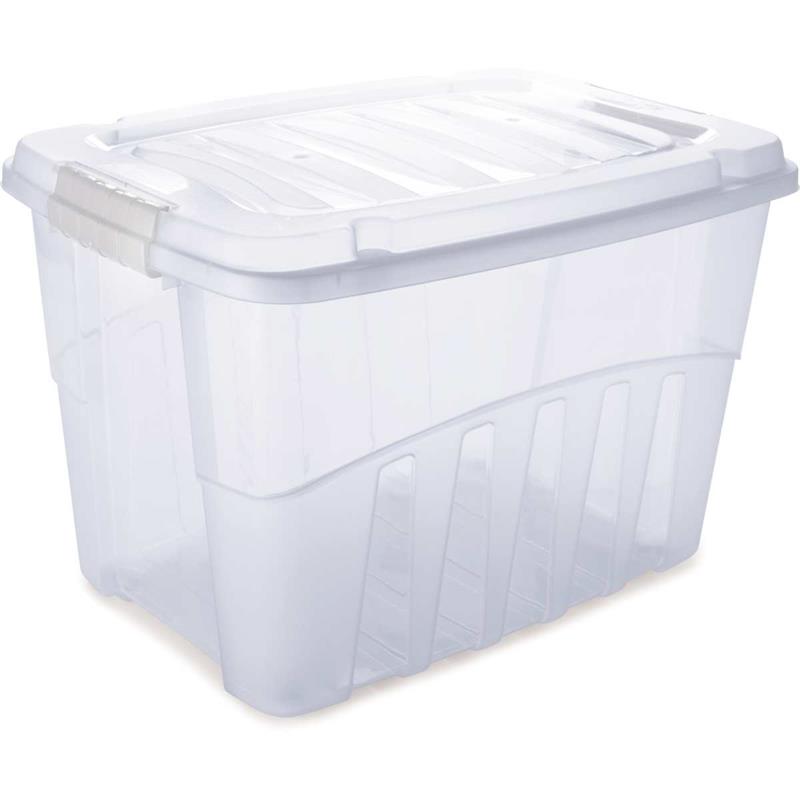 CAIXA PLÁSTICA MULTIUSO GRAN BOX ALTA INCOLOR 29L - PLASUTIL UNIDADE