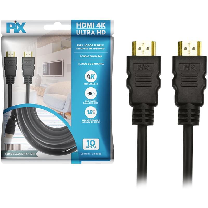 CABO HDMI GOLD 2.0 4K HDR 19P 10M. - SANTANA CENTRO UNIDADE