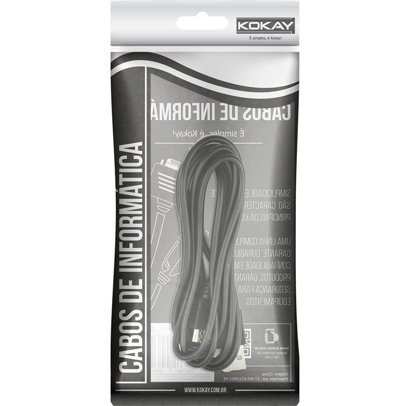 CABO USB 2.0 AM X MICRO USB 1,8MTS. - SANTANA CENTRO UNIDADE