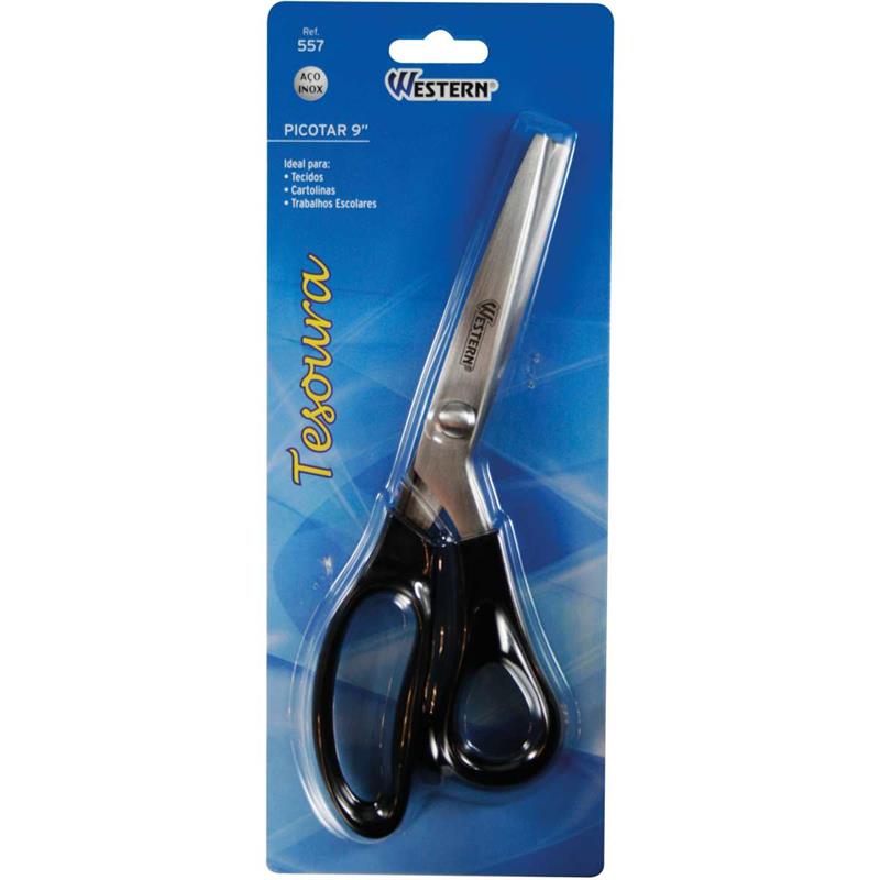 TESOURA ARTESANAL PICOTAR ACO INOX 9POL. - WESTERN UNIDADE