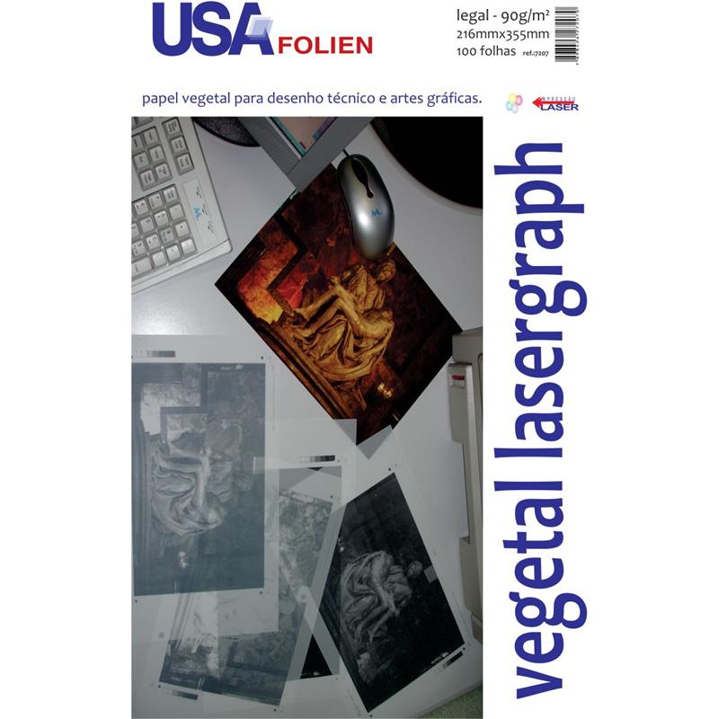 PAPEL VEGETAL 90G. 216X355MM. - USA FOLIEN PCT.C/100