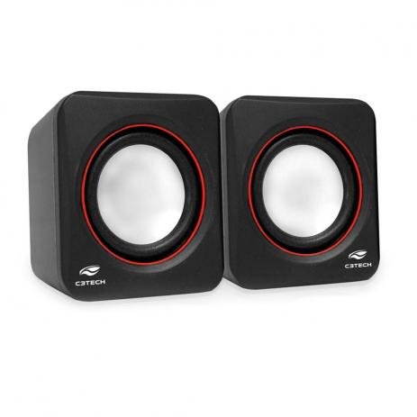 Caixa De Som Speaker 2.0 Usb Sp-301Bk Preto C3Tech