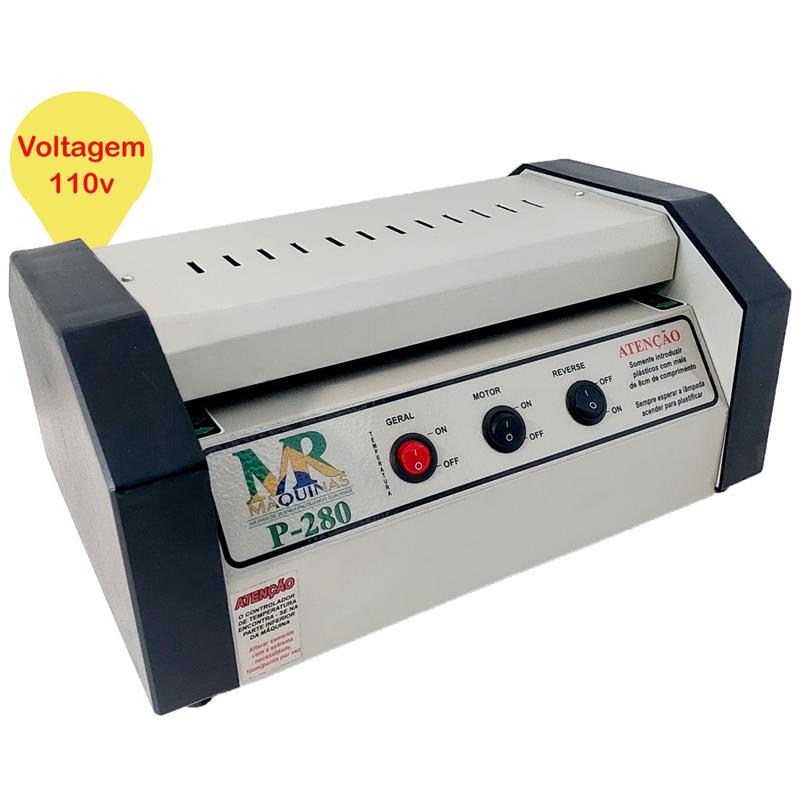 MÁQUINA PLASTIFICADORA OFÍCIO P-280 110V - MR MAQUINAS UNIDADE