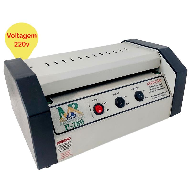 MÁQUINA PLASTIFICADORA OFÍCIO P-280 220V - MR MAQUINAS UNIDADE