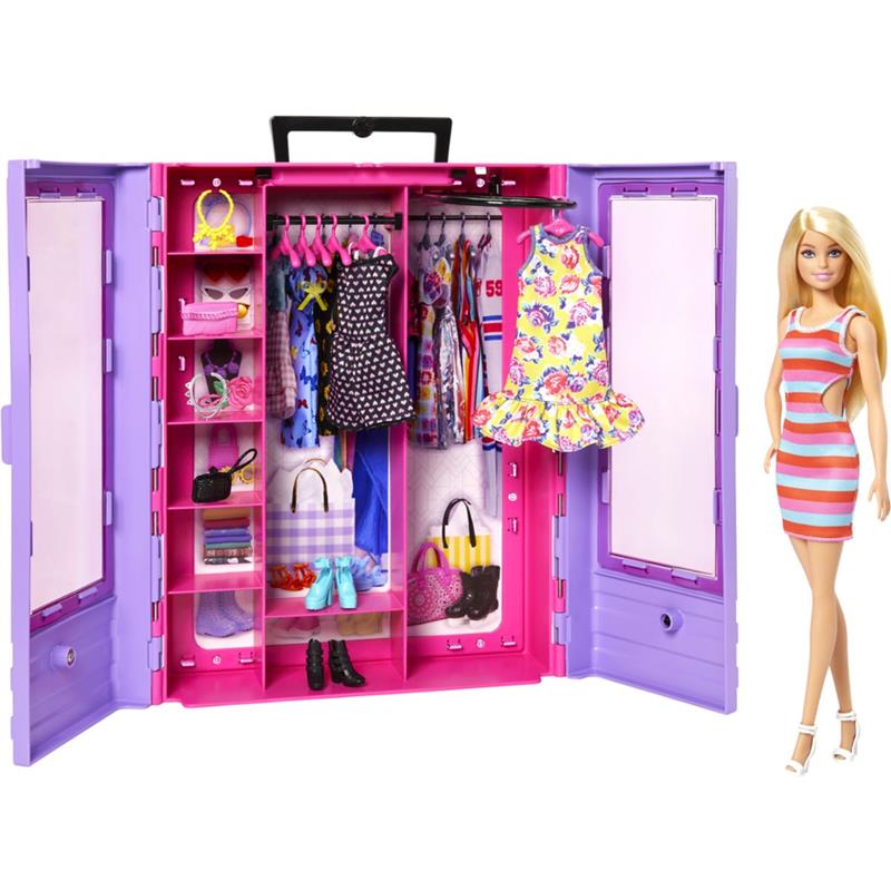 BARBIE FASHION NOVO CLOSET COM BONECA - MATTEL UNIDADE