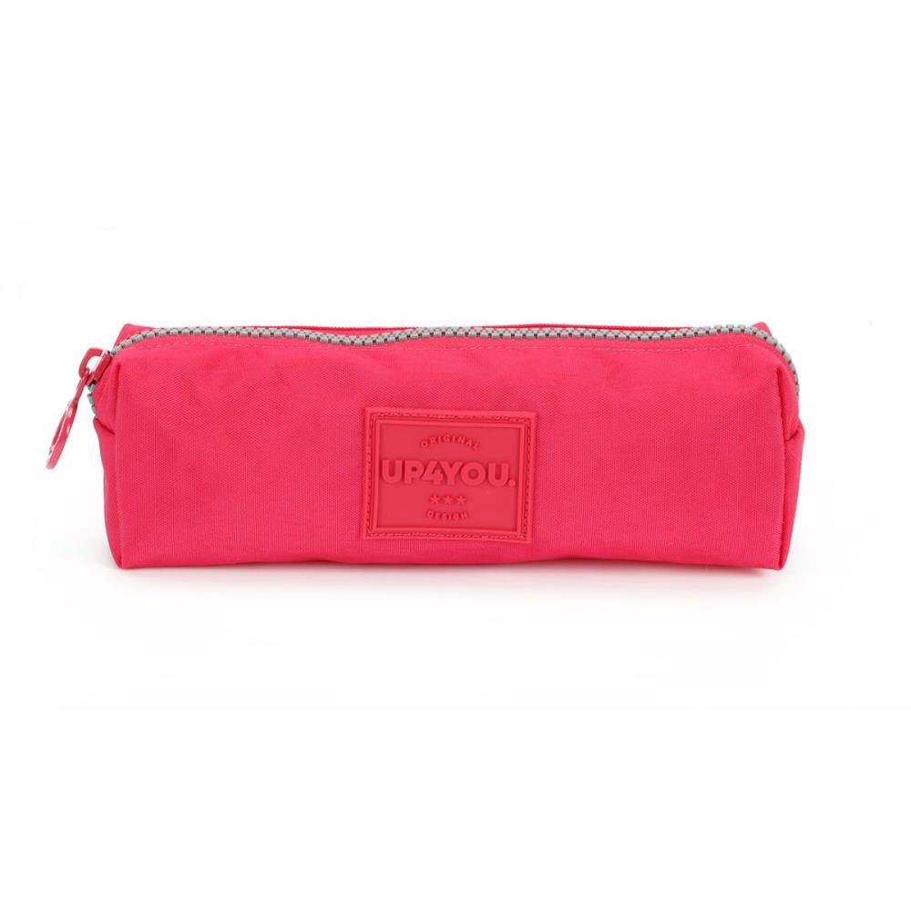 ESTOJO TECIDO UP4YOU CRINKLE 1 ZÍPER PINK - LUXCEL UNIDADE