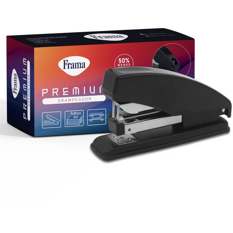 GRAMPEADOR METAL 23/10 PARA 60 FLS. 16,5 CM PRETO - FRAMA UNIDADE