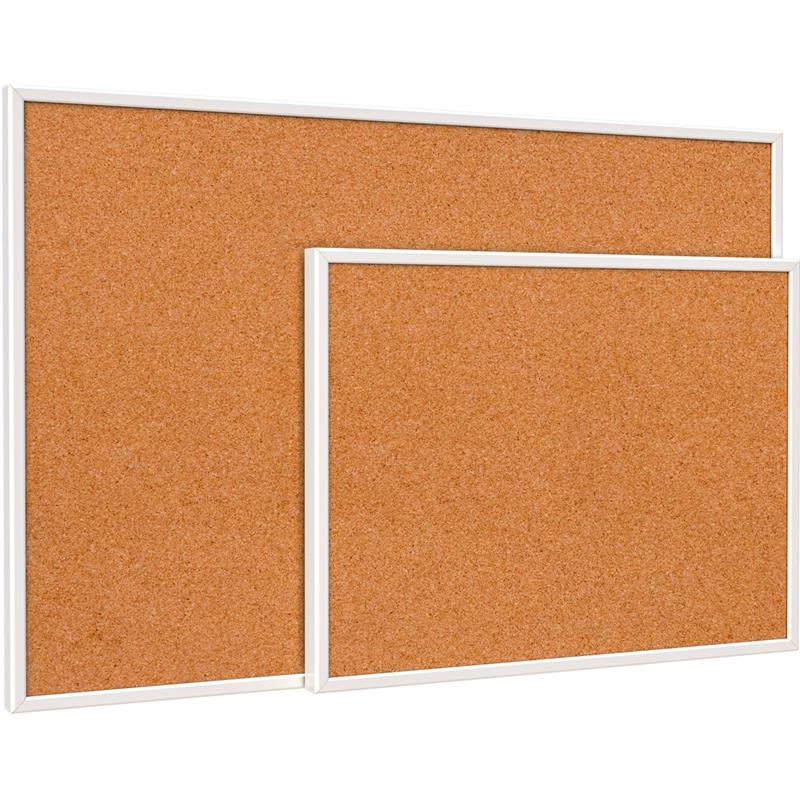 QUADRO AVISO MOLDURA MADEIRA CORTIÇA APARENTE 70 X 50 CM FIT BRANCO - STALO UNIDADE