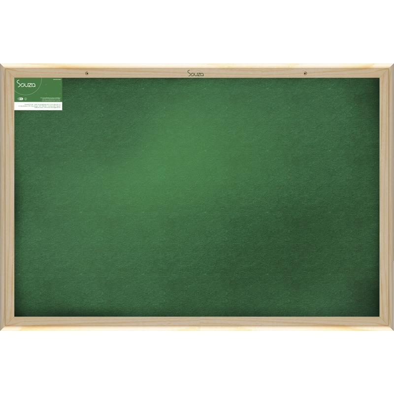 QUADRO DE AVISO COM MOLDURA EM MADEIRA FELTRO COM CORTIÇA 90 CM X 60 CM - SOUZA UNIDADE
