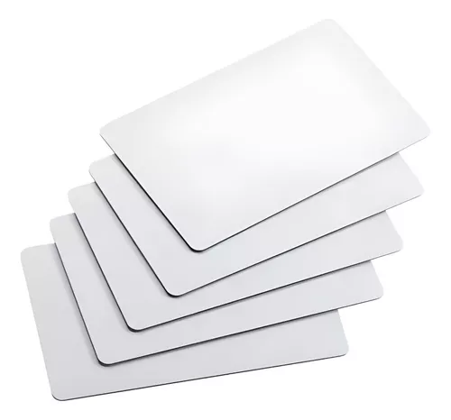 CARTÃO PVC BRANCO 86 X 54MM X 0,76MM CRACHÁ UNIDADE