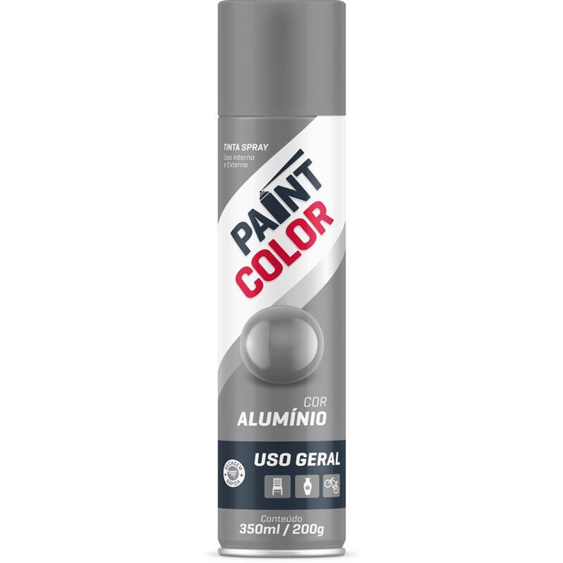 TINTA SPRAY PAINTCOLOR ALUMÍNIO 350 ML - BASTON UNIDADE