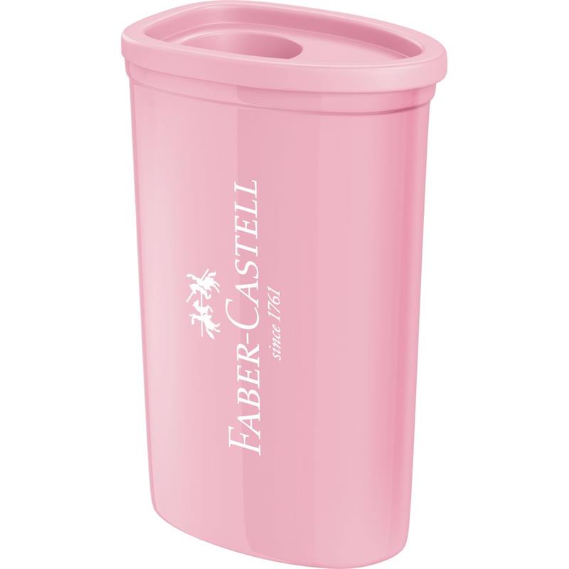APONTADOR (COM DEPOSITO) TRIANGULAR 4CORES PASTEL CART. - FABER-CASTELL CX.C/24