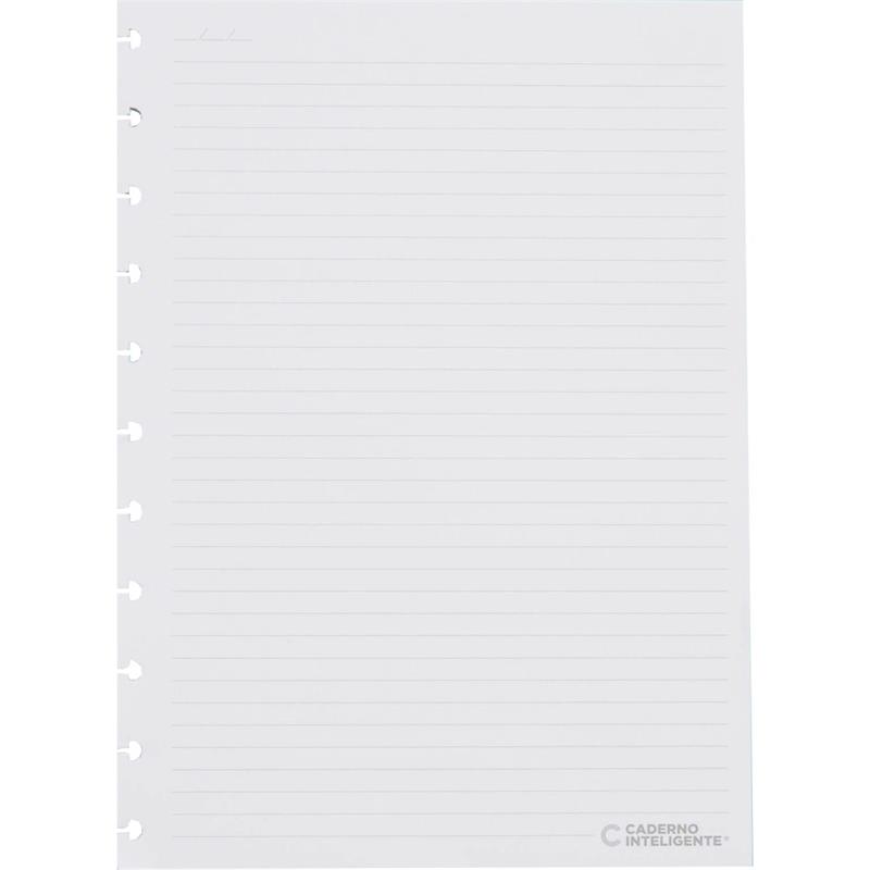 CADERNO INTELIGENTE (REFIL) GRANDE PAUTADO 90G. 50FLS. - CADERNO INTELIGENTE PACOTE