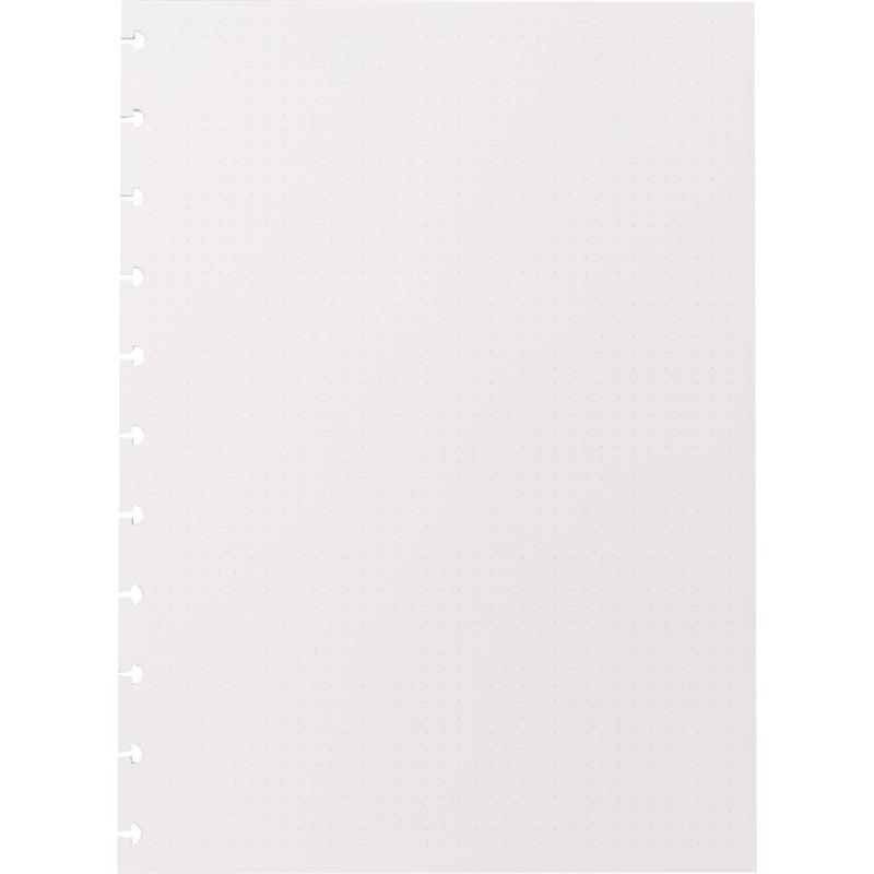 CADERNO INTELIGENTE (REFIL) GRANDE PONTILHADO 120G. 30FLS. - CADERNO INTELIGENTE PACOTE