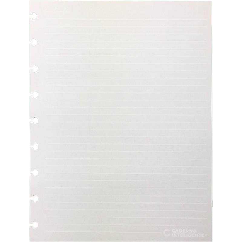 CADERNO INTELIGENTE (REFIL) MEDIO PAUTA BRANCA 90G. 50FLS. - CADERNO INTELIGENTE PACOTE