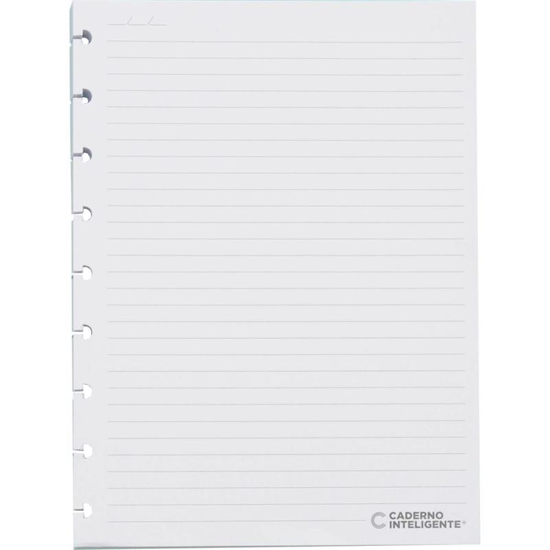 CADERNO INTELIGENTE (REFIL) MEDIO PAUTADO 90G. 50FLS. - CADERNO INTELIGENTE PACOTE