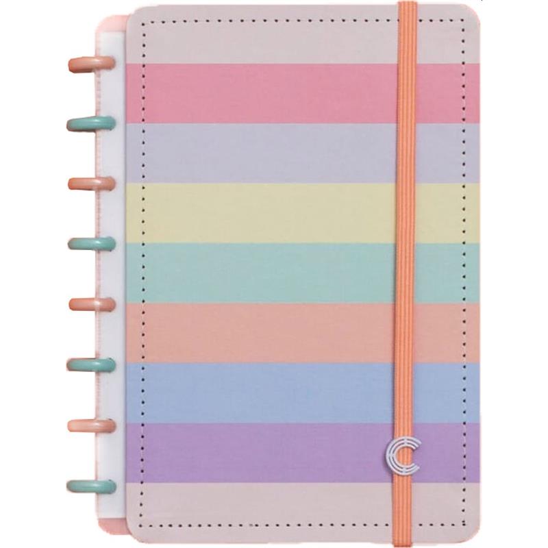 CADERNO INTELIGENTE A5 ARCO-IRIS PASTEL 80FLS. - CADERNO INTELIGENTE UNIDADE