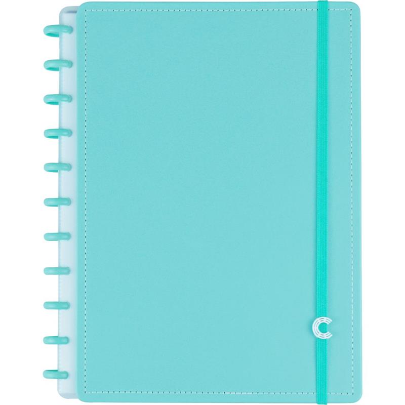 CADERNO INTELIGENTE GRANDE ALL AQUAMARINE 80 FOLHAS - CADERNO INTELIGENTE UNIDADE