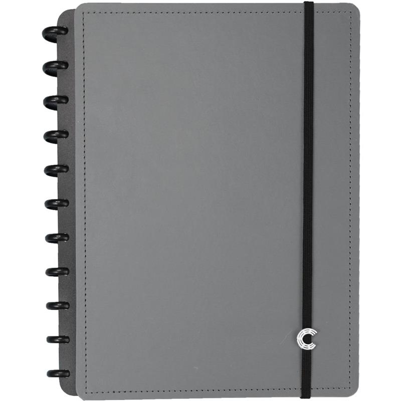 CADERNO INTELIGENTE GRANDE BASIC GREY 80FLS. - CADERNO INTELIGENTE UNIDADE