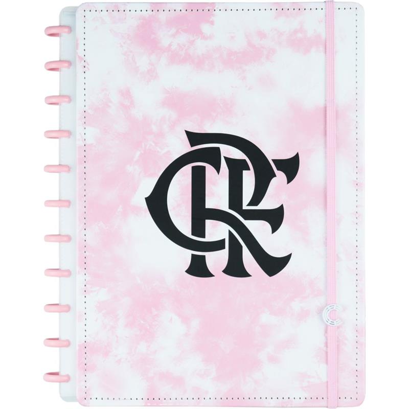 CADERNO INTELIGENTE GRANDE FLAMENGO ROSA 80 FOLHAS - CADERNO INTELIGENTE UNIDADE