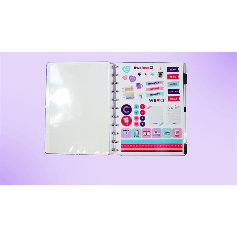 CADERNO INTELIGENTE GRANDE SILVER LOVE - CADERNO INTELIGENTE UNIDADE
