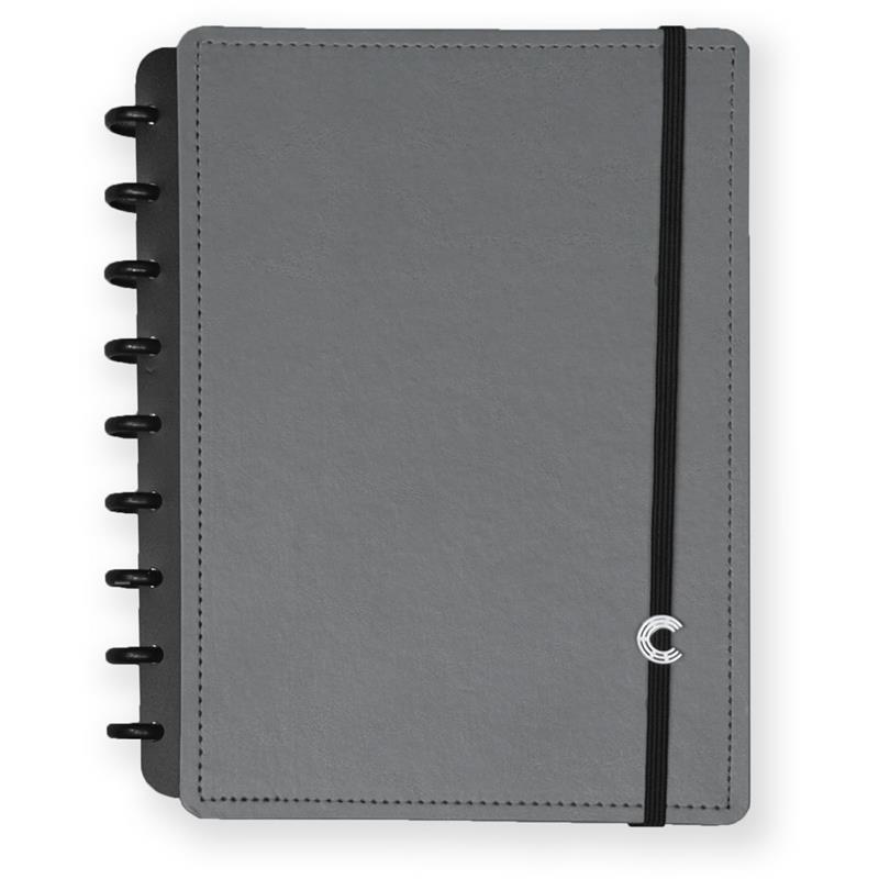 CADERNO INTELIGENTE MEDIO BASIC GREY 80FLS - CADERNO INTELIGENTE UNIDADE