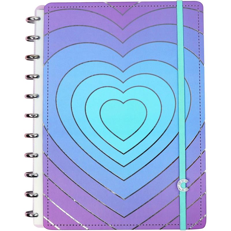 CADERNO INTELIGENTE MÉDIO SILVER LOVE - CADERNO INTELIGENTE UNIDADE