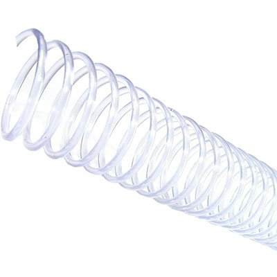 Espiral Encadernação 12mm Transparente P/70fls Plaspiral