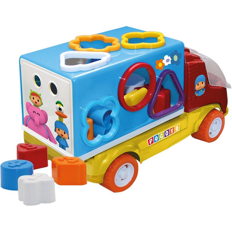 BRINQUEDO EDUCATIVO POCOYO CAMINHÃO COM FORMAS - MONTE LIBANO UNIDADE
