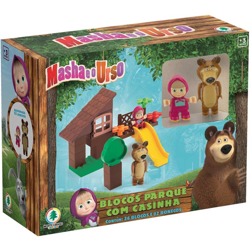 CENÁRIO TEMÁTICO (PLAYSET) MASHA E O URSO PARQUE CASINHA - MONTE LIBANO UNIDADE