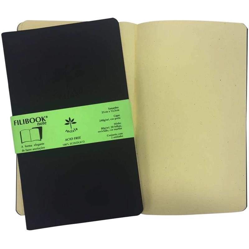 CADERNETA FILIBOOK 30FLS. 21X12,5 PT/MF - FILIPERSON PCT.C/02