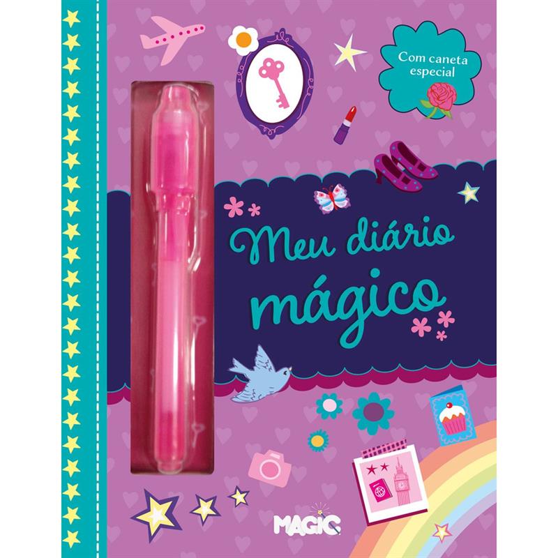 DIÁRIO MEU DIÁRIO MÁGICO COM CADEADO GRANDE - MAGIC KIDS UNIDADE