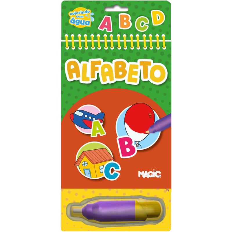 LIVRO BRINQUEDO ILUSTRADO AQUABOOK ALFABETO - MAGIC KIDS UNIDADE