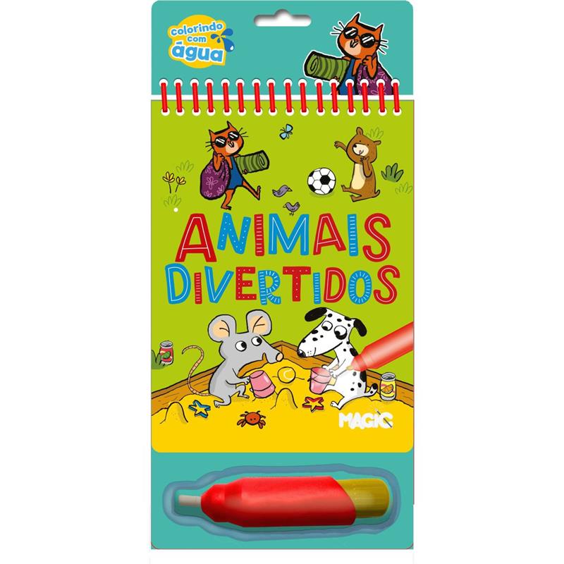 LIVRO BRINQUEDO ILUSTRADO AQUABOOK ANIMAIS DIVERTIDOS - MAGIC KIDS UNIDADE