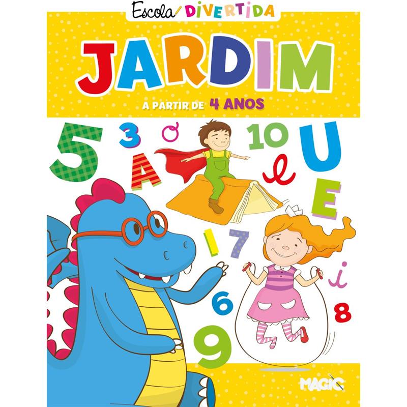 LIVRO CARTILHA JARDIM VOGAIS, NÚMEROS E FORMAS - MAGIC KIDS UNIDADE