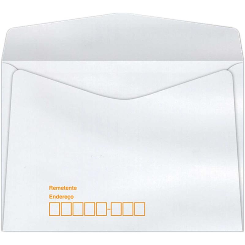 ENVELOPE COMERCIAL 114X162 63GRS. C/RPC BRANCO - SCRITY CX.C/1000