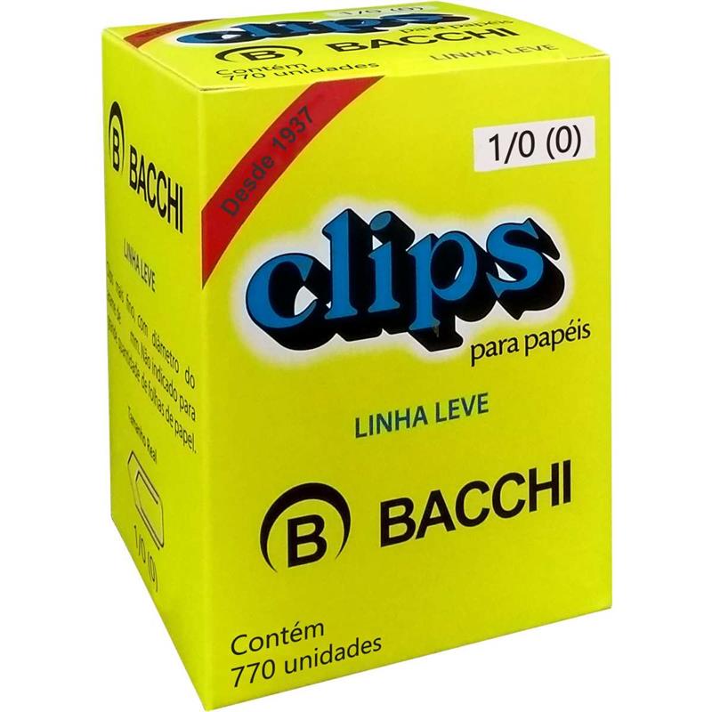 CLIPE GALVANIZADO ACO 1/0 LINHA LEVE C/770 UNID. - BACCHI CAIXA
