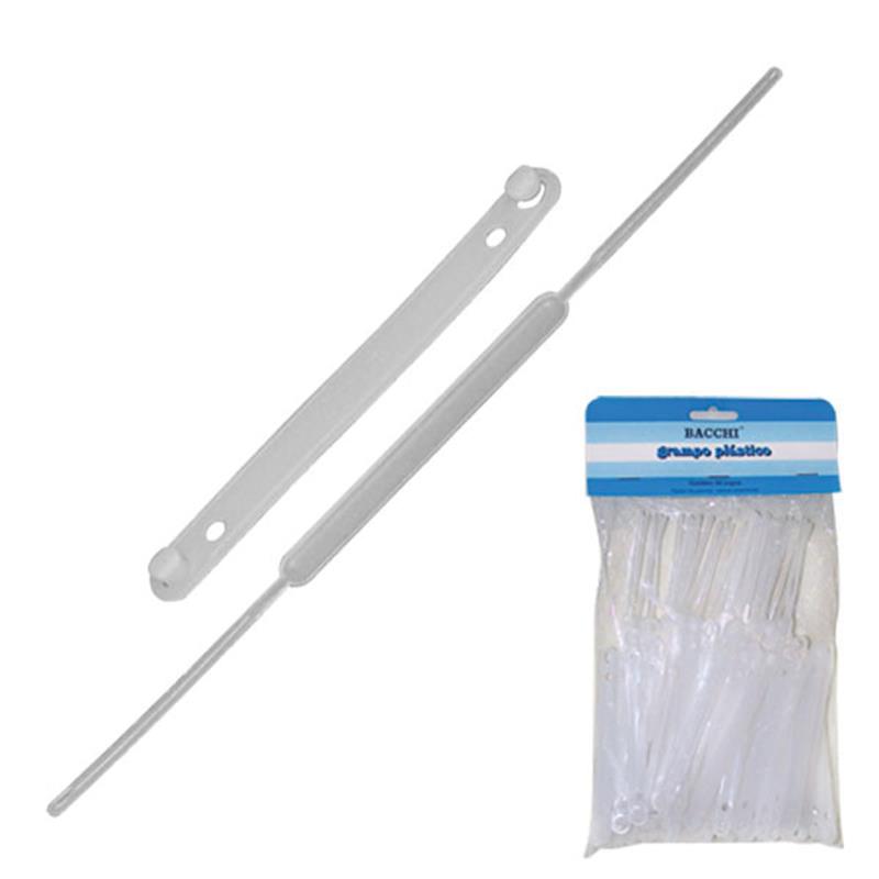 GRAMPO TRILHO (PLASTICO) BRANCO - BACCHI PCT.C/50