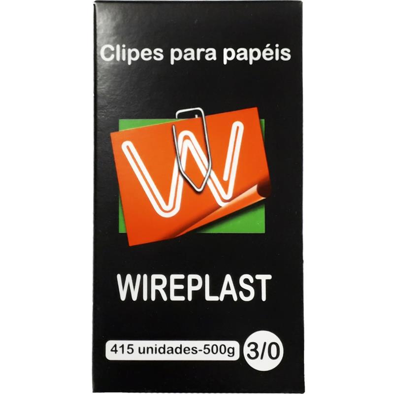 CLIPS GALVANIZADO AÇO 3/0 500 G - WIREPLAST CAIXA