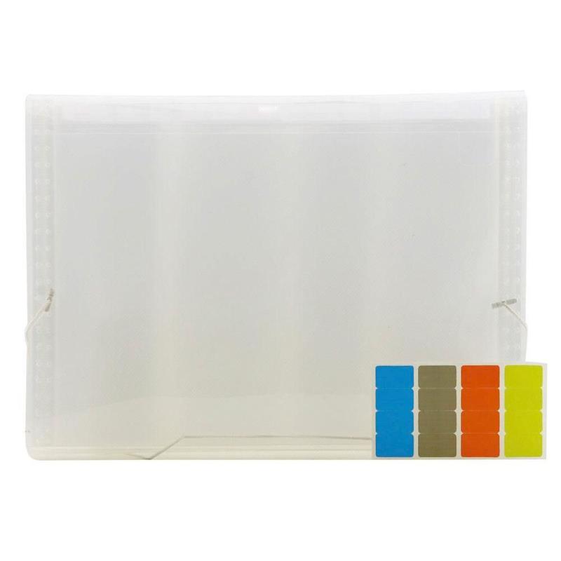 PASTA SANFONADA (PLASTICA) A4 12 DIVISOES CRISTAL - POLIBRAS UNIDADE