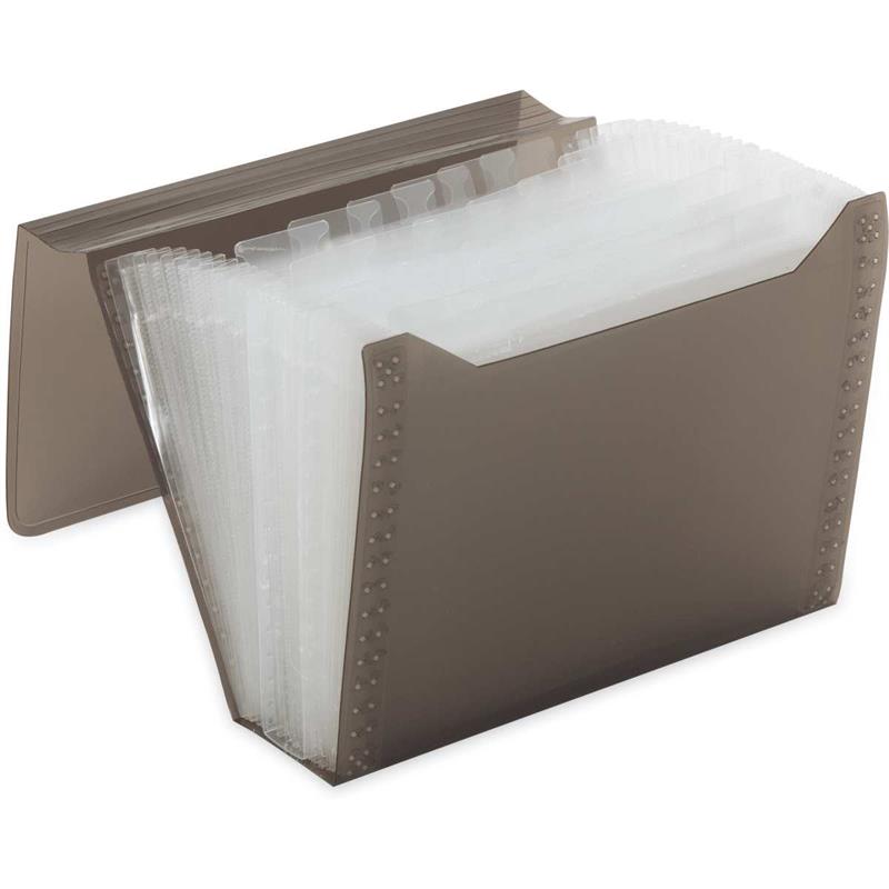 PASTA SANFONADA (PLASTICA) DUPLICATA 12DIV NEW LINE FUME - POLIBRAS UNIDADE