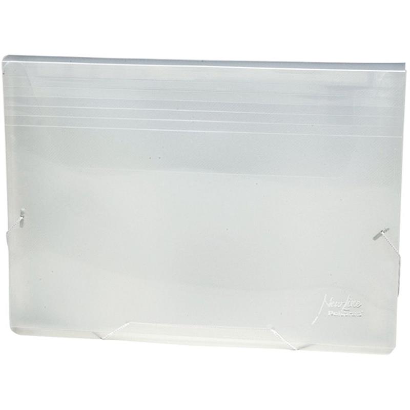 PASTA SANFONADA (PLASTICA) PORTA CHEQUE 12 DIV. CRISTAL - POLIBRAS UNIDADE