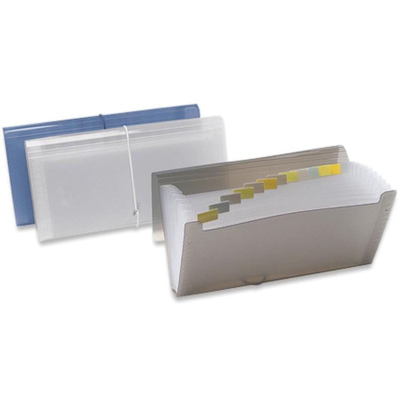 PASTA SANFONADA (PLASTICA) PORTA CHEQUE 12 DIVISOES FUME - POLIBRAS UNIDADE