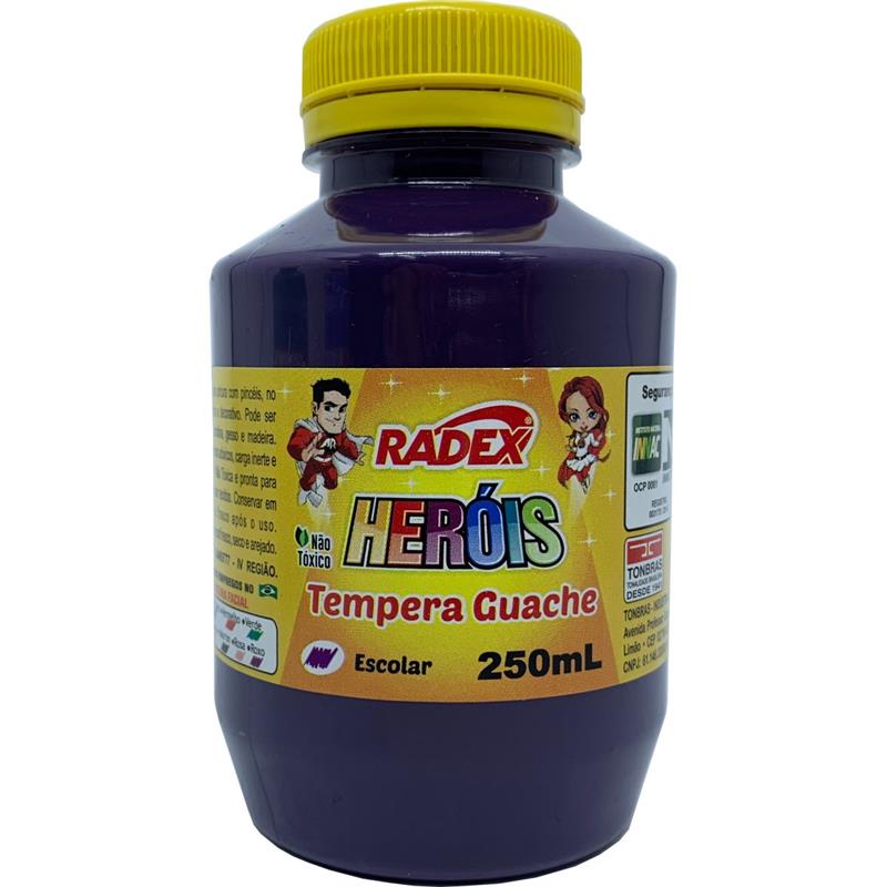 TINTA GUACHE 250 ML ROXO - RADEX PCT.C/03