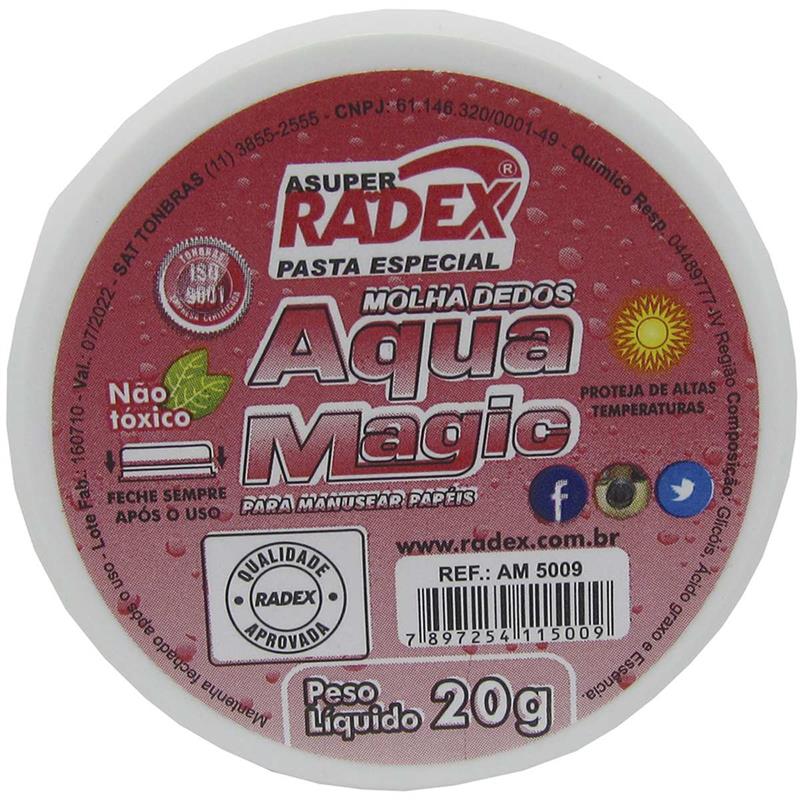 UMEDECEDOR DE DEDO ASUPER AQUA MAGIC 20G. - RADEX CX.C/12