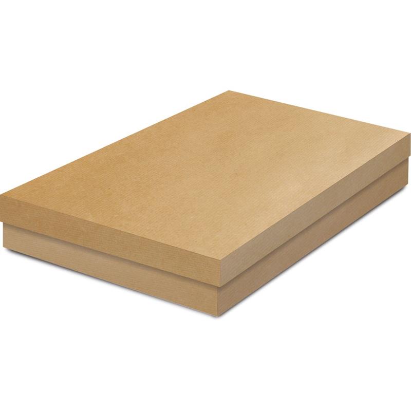 CAIXA PARA PRESENTE COM TAMPA RETANGULAR KRAFT M 30 X 21 X 4,5 CM - CROMUS PCT.C/10