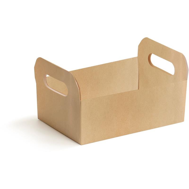 CESTA DE PAPEL CAIXOTE KRAFT TAM M 22X15X8CM - CROMUS PCT.C/10