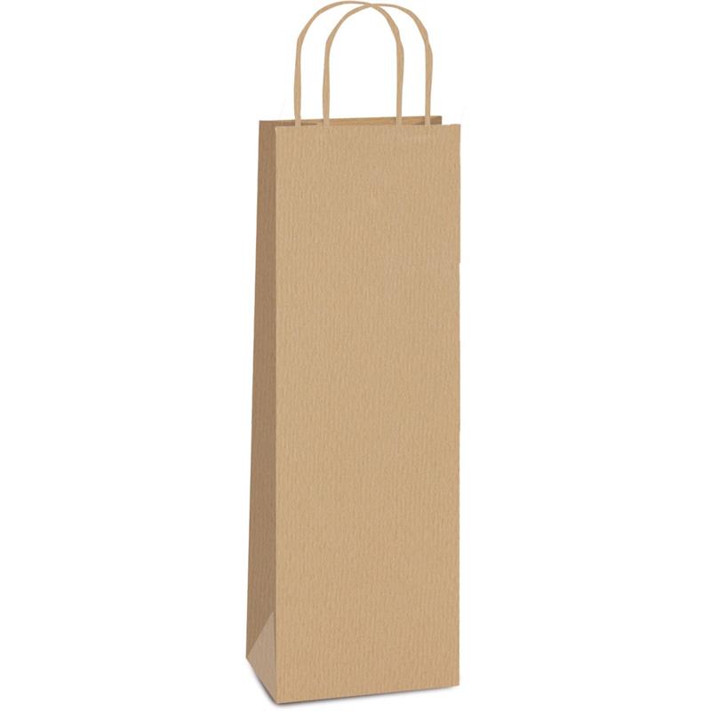 EMBALAGEM PARA GARRAFA 35 CM X 13 CM X 8 CM SACOLA KRAFT - CROMUS PCT.C/10