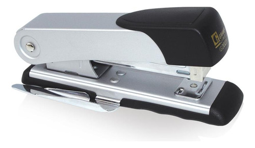 Grampeador Metal 25 Fls G-2023 Preto e Cinza c/Extrator Grampline